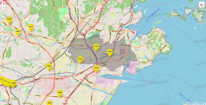 宮城県のマツモトキヨシの店舗地図