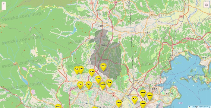 宮城県のマツモトキヨシの店舗地図