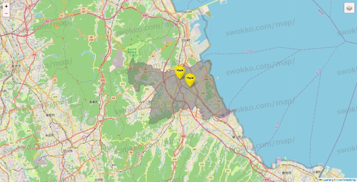 福岡県のマツモトキヨシの店舗地図
