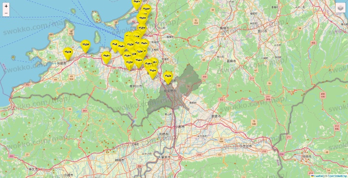 福岡県のマツモトキヨシの店舗地図