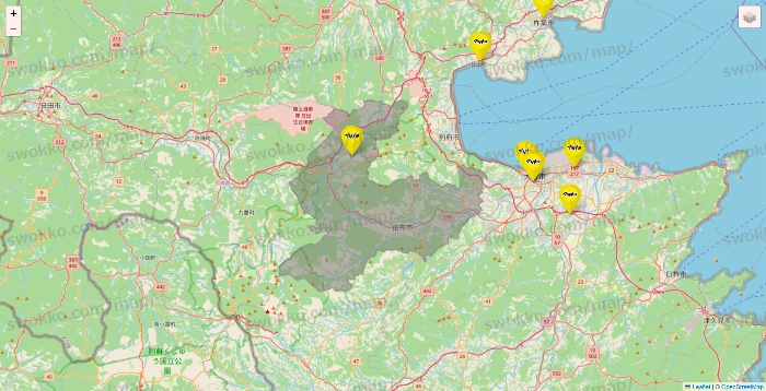 大分県のマツモトキヨシの店舗地図