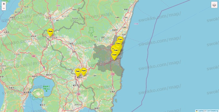 宮崎県のマツモトキヨシの店舗地図