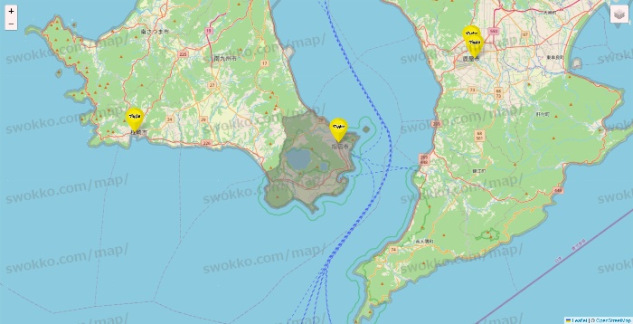 鹿児島県のマツモトキヨシの店舗地図
