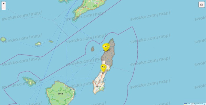 鹿児島県のマツモトキヨシの店舗地図