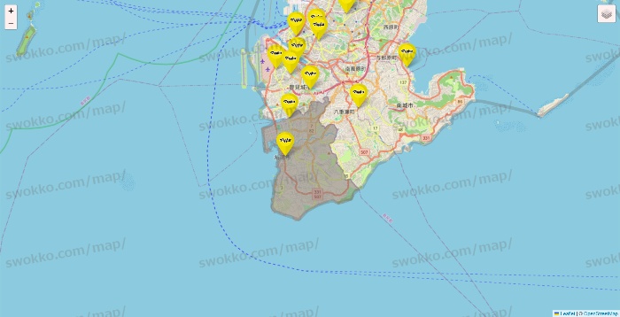 沖縄県のマツモトキヨシの店舗地図