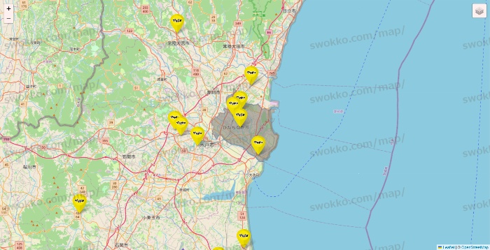 茨城県のマツモトキヨシの店舗地図