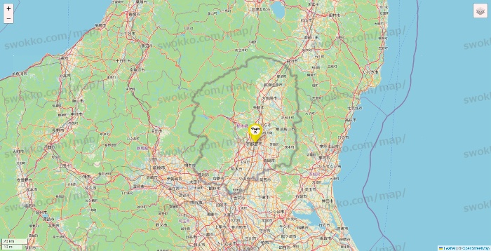 栃木県のマツキヨ系列いろいろの店舗地図