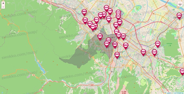 北海道のマックスバリュの店舗地図