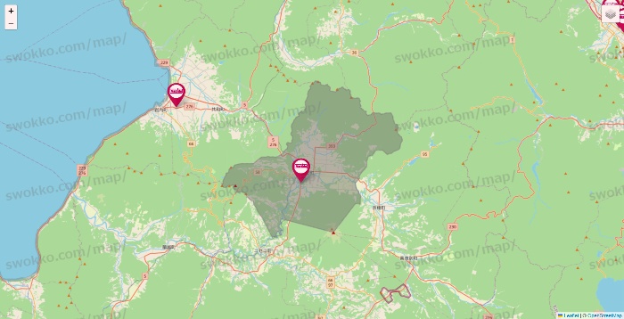 北海道のマックスバリュの店舗地図