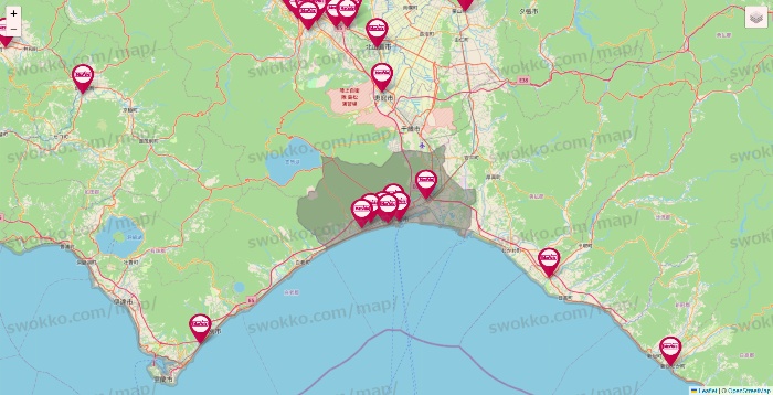 北海道のマックスバリュの店舗地図