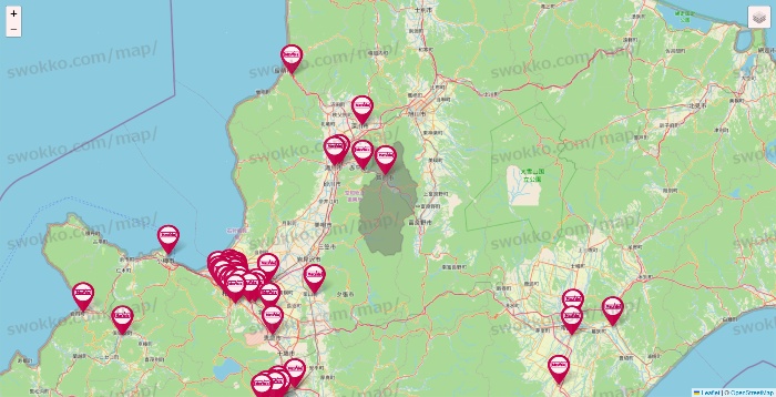 北海道のマックスバリュの店舗地図