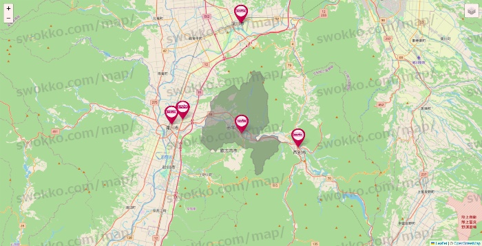 北海道のマックスバリュの店舗地図