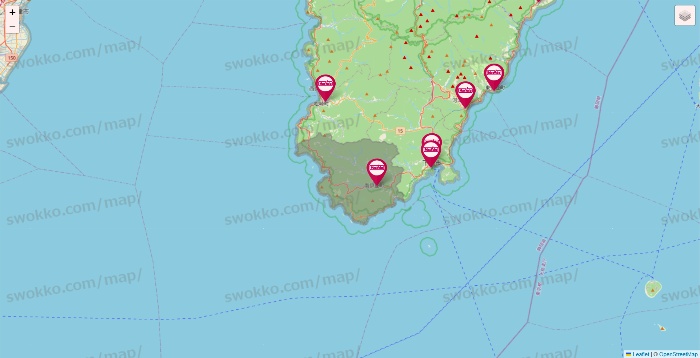 静岡県のマックスバリュの店舗地図