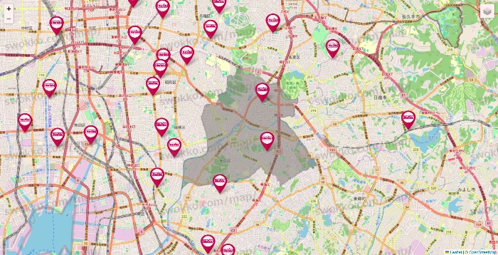 愛知県のマックスバリュの店舗地図