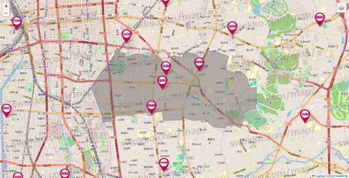 愛知県のマックスバリュの店舗地図