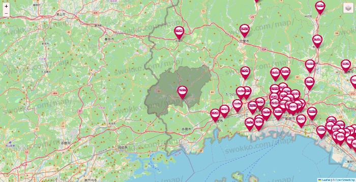 兵庫県のマックスバリュの店舗地図