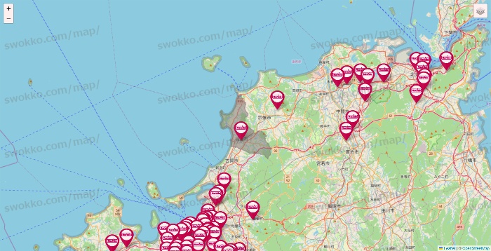 福岡県のマックスバリュの店舗地図