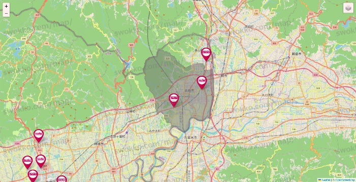 佐賀県のマックスバリュの店舗地図