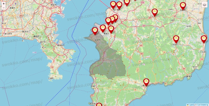千葉県のマクドナルドの店舗地図