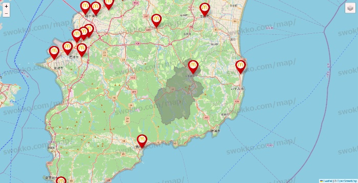 千葉県のマクドナルドの店舗地図