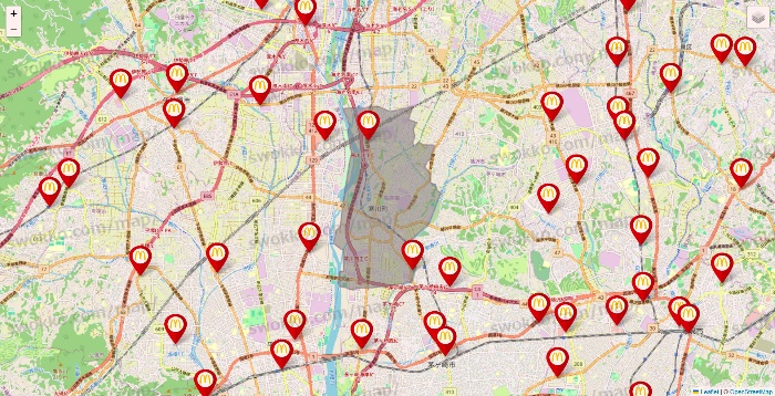 神奈川県のマクドナルドの店舗地図
