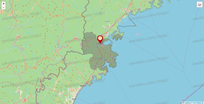 三重県のマクドナルドの店舗地図