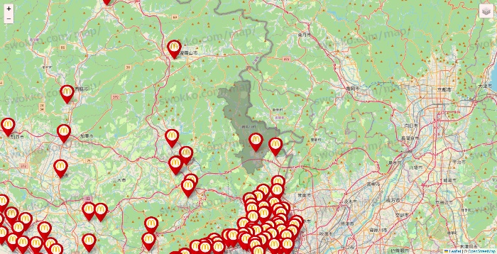 兵庫県のマクドナルドの店舗地図