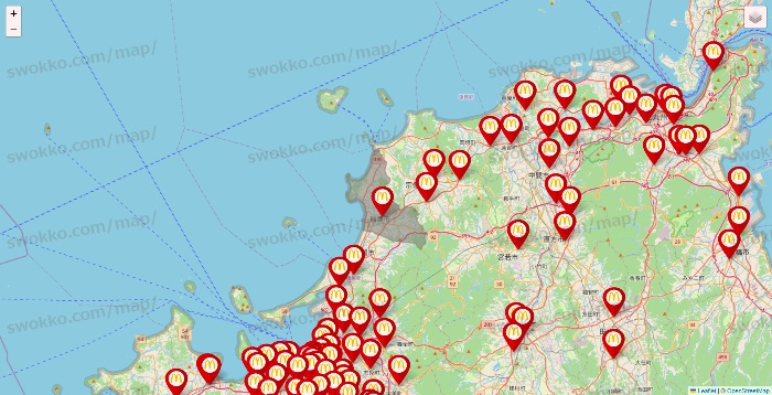 福岡県のマクドナルドの店舗地図