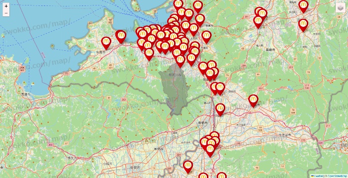 福岡県のマクドナルドの店舗地図