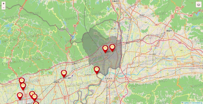 佐賀県のマクドナルドの店舗地図