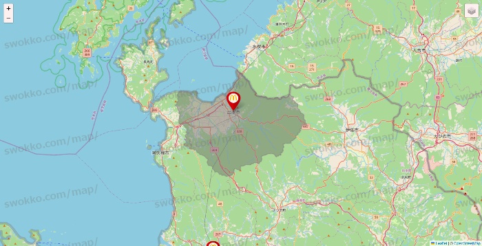 鹿児島県のマクドナルドの店舗地図