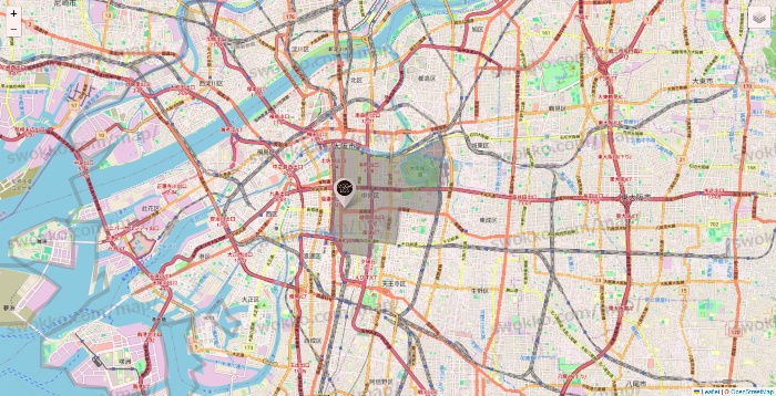 大阪府のメガロスの店舗地図