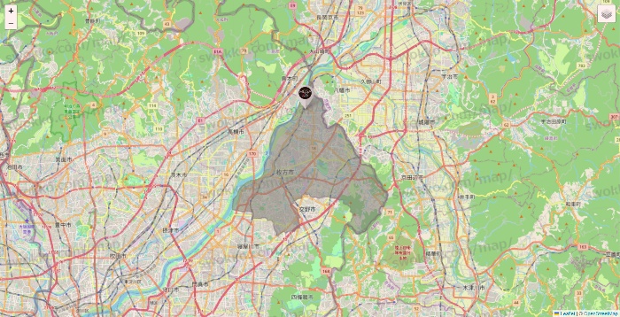 大阪府のメガロスの店舗地図