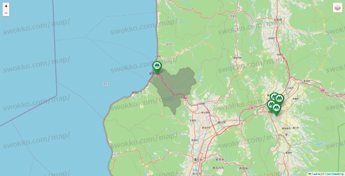 北海道のモスバーガーの店舗地図