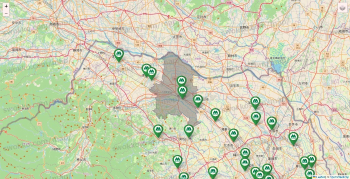埼玉県のモスバーガーの店舗地図