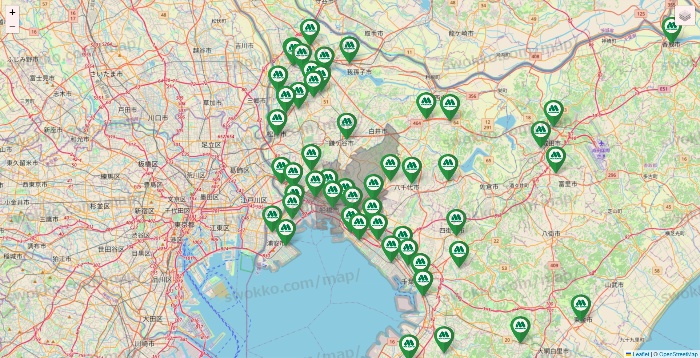 千葉県のモスバーガーの店舗地図