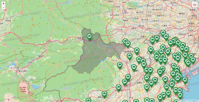 神奈川県のモスバーガーの店舗地図
