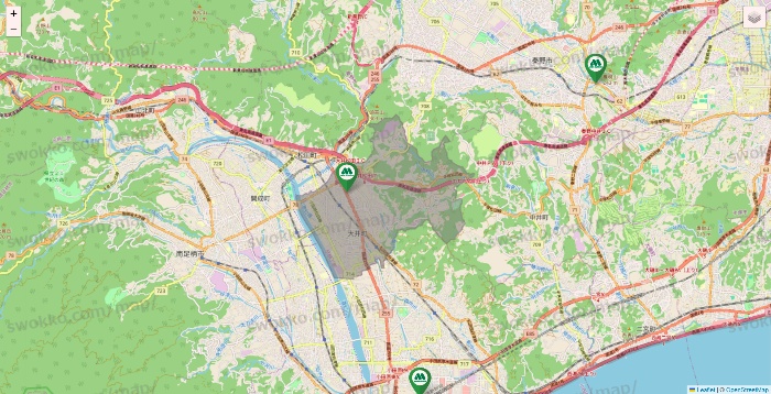 神奈川県のモスバーガーの店舗地図