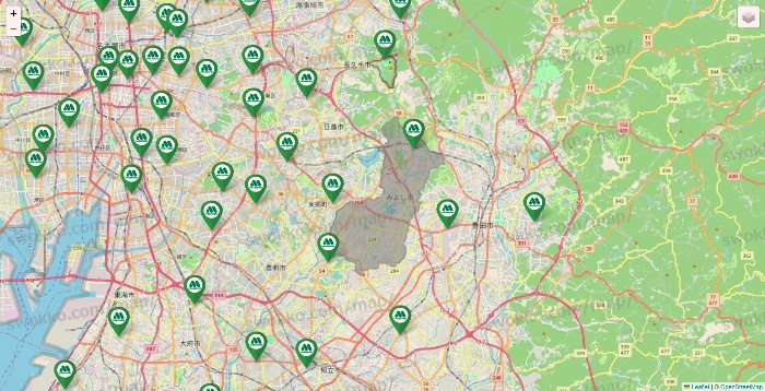 愛知県のモスバーガーの店舗地図