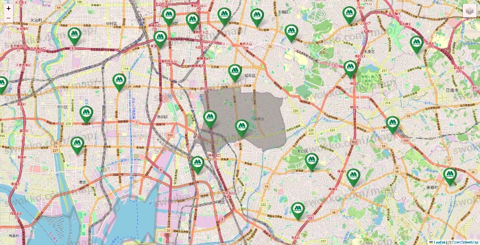 愛知県のモスバーガーの店舗地図