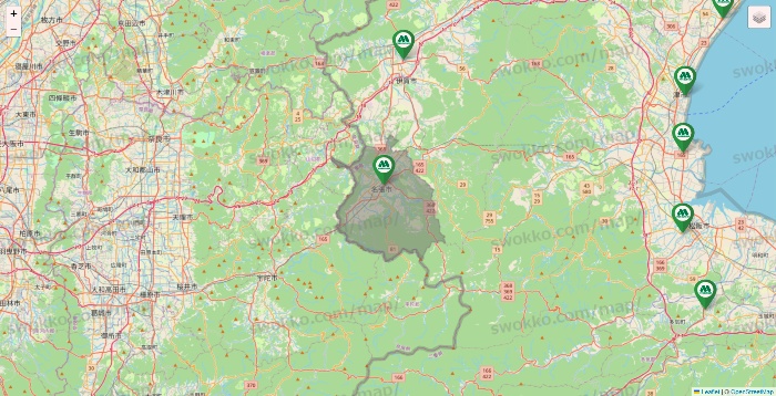 三重県のモスバーガーの店舗地図