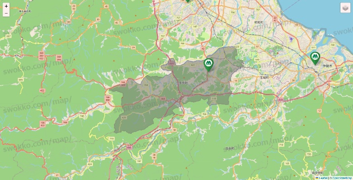 三重県のモスバーガーの店舗地図