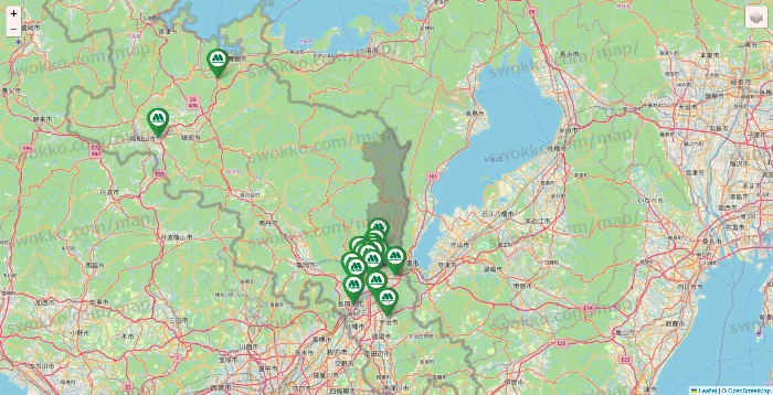 京都府のモスバーガーの店舗地図