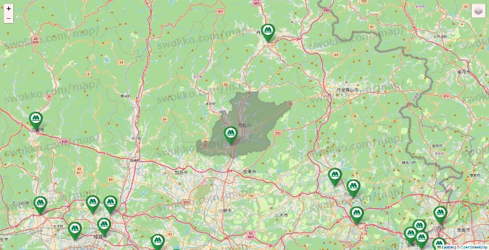 兵庫県のモスバーガーの店舗地図