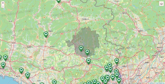 兵庫県のモスバーガーの店舗地図
