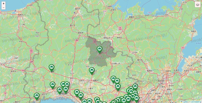 兵庫県のモスバーガーの店舗地図