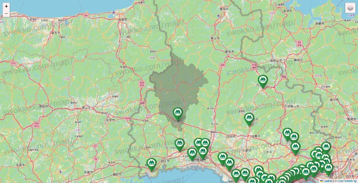 兵庫県のモスバーガーの店舗地図