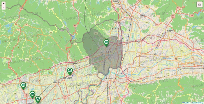 佐賀県のモスバーガーの店舗地図