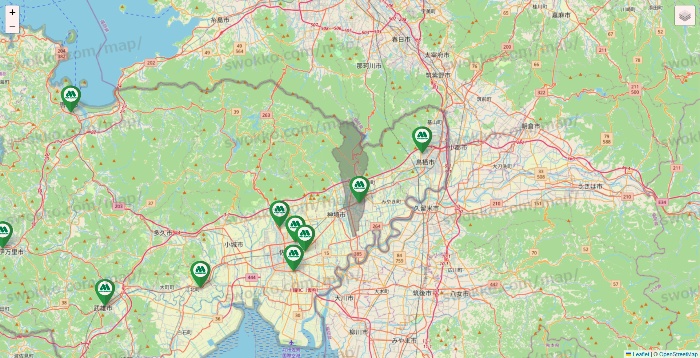 佐賀県のモスバーガーの店舗地図