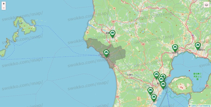 鹿児島県のモスバーガーの店舗地図